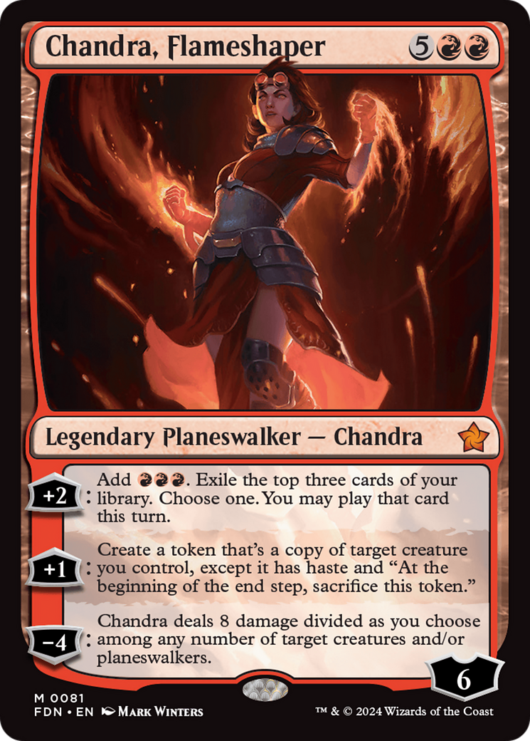 Chandra, Flameshaper [Foundations] | Chromatic Games