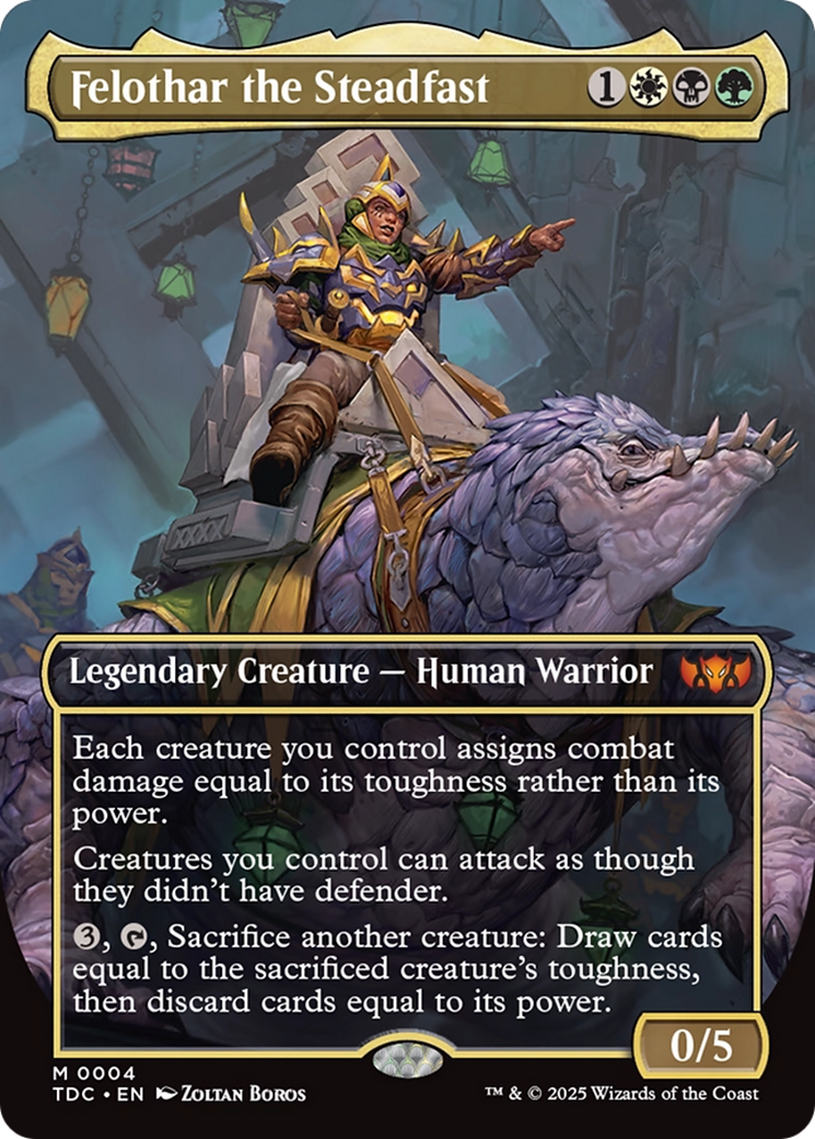 Felothar the Steadfast (Borderless) [Tarkir: Dragonstorm Commander] | Chromatic Games