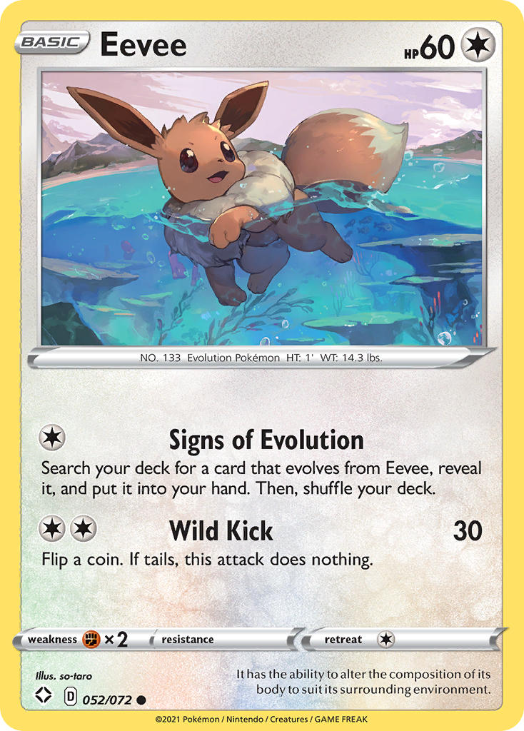 Eevee (052/072) [Sword & Shield: Shining Fates] | Chromatic Games