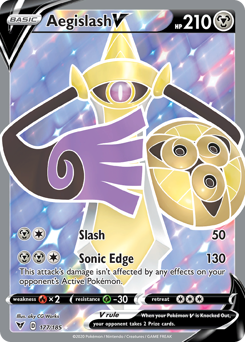 Aegislash V (177/185) [Sword & Shield: Vivid Voltage] | Chromatic Games