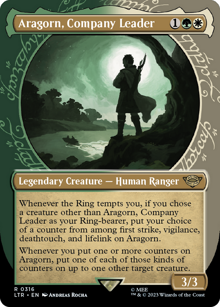 Aragorn, Company Leader (Showcase Ring Frame) [The Lord of the Rings: Tales of Middle-Earth] | Chromatic Games