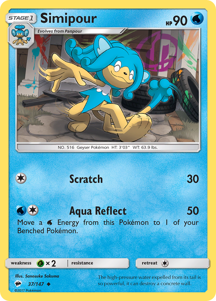 Simipour (37/147) [Sun & Moon: Burning Shadows] | Chromatic Games