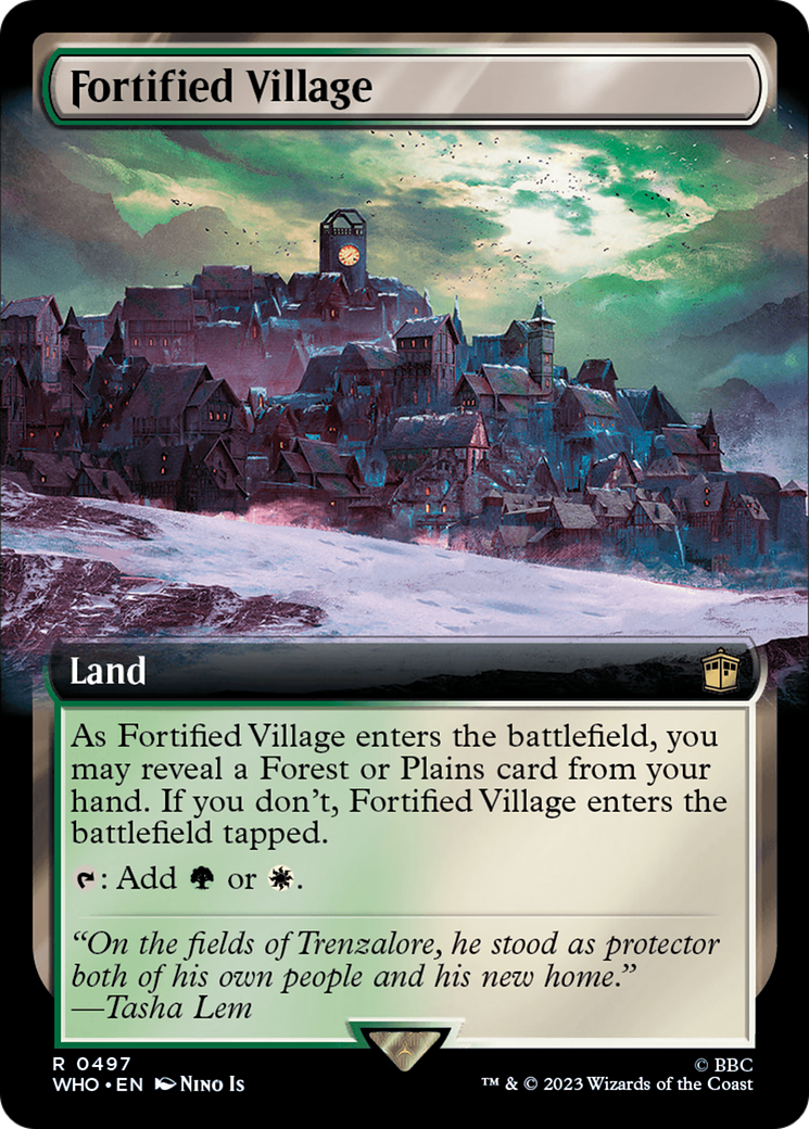 Fortified Village (Extended Art) [Doctor Who] | Chromatic Games