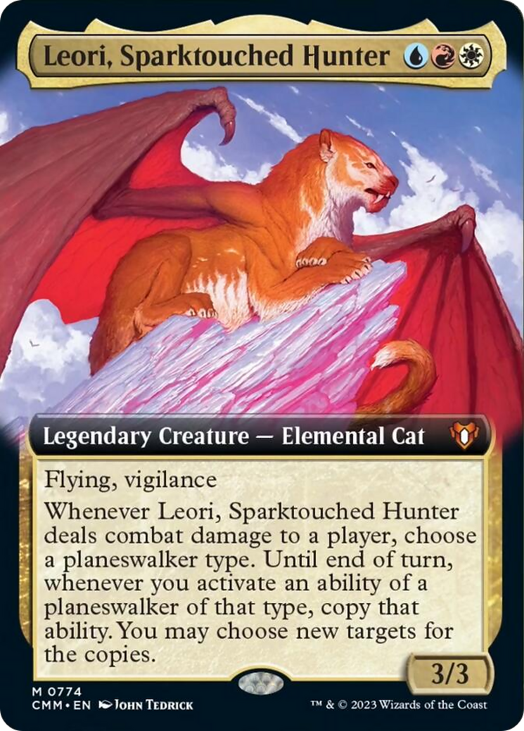 Leori, Sparktouched Hunter (Extended Art) [Commander Masters] | Chromatic Games