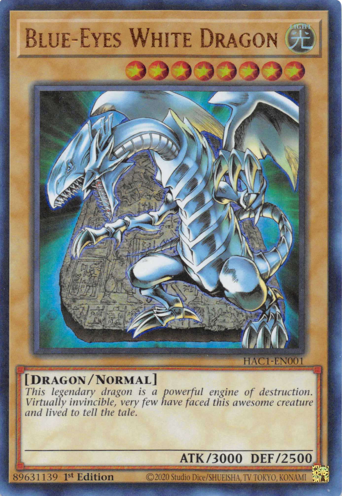 Blue-Eyes White Dragon (Duel Terminal) [HAC1-EN001] Parallel Rare | Chromatic Games