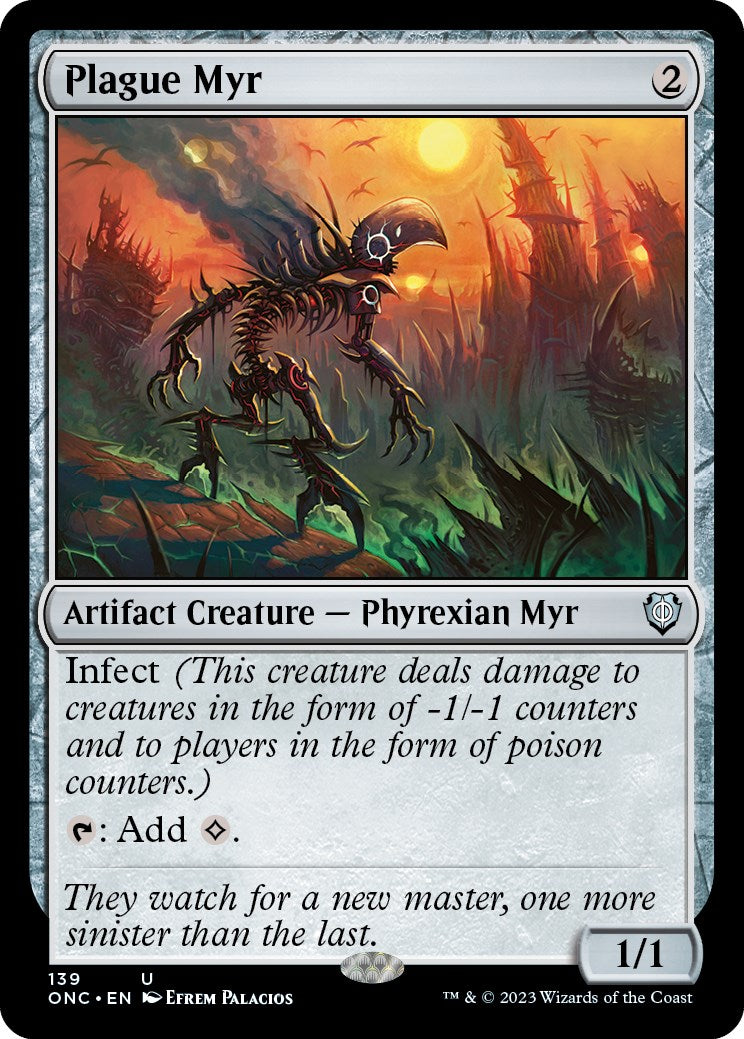 Plague Myr [Phyrexia: All Will Be One Commander] | Chromatic Games