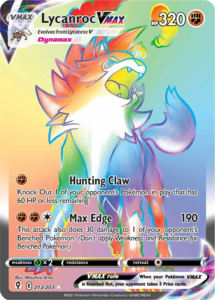 Lycanroc VMAX (213/203) [Sword & Shield: Evolving Skies] | Chromatic Games