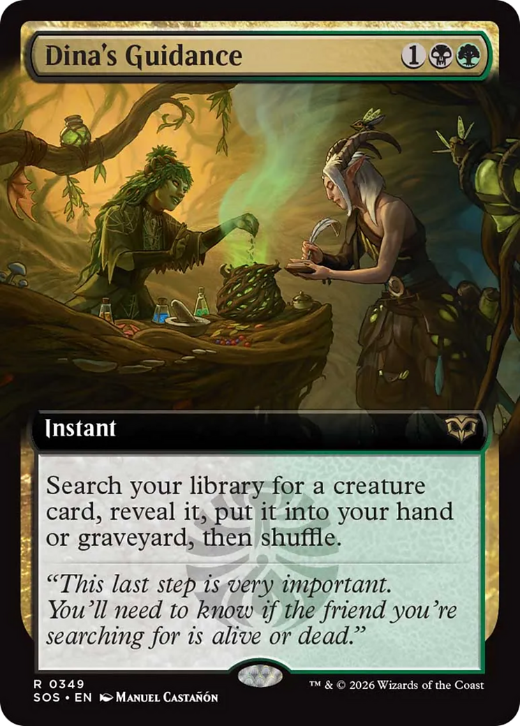 Dina's Guidance (Extended Art) [Secrets of Strixhaven] | Chromatic Games