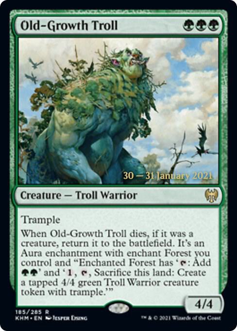 Old Growth Troll 185s/1 (Prerelease Cards)  - Foil | Chromatic Games