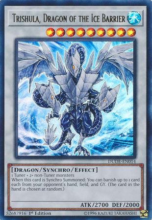 Trishula, Dragon of the Ice Barrier [DUDE-EN014] Ultra Rare | Chromatic Games