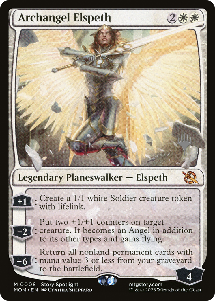 Archangel Elspeth (Promo Pack) [March of the Machine Promos] | Chromatic Games