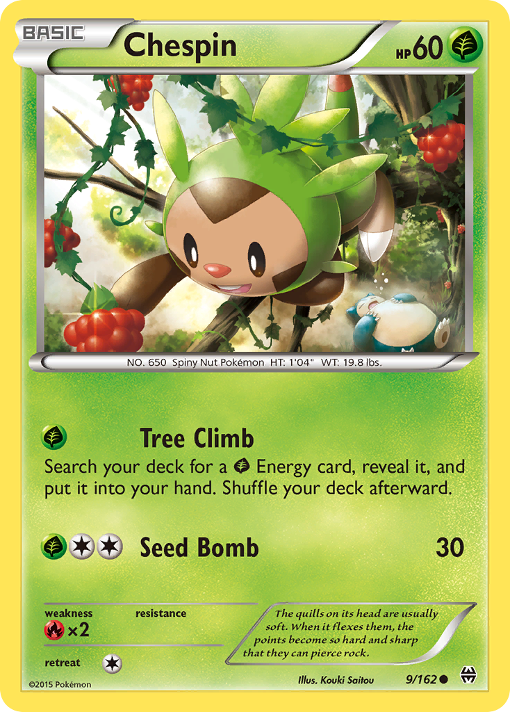 Chespin (9/162) [XY: BREAKthrough] | Chromatic Games