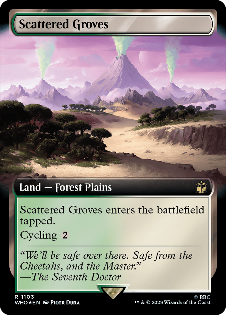 Scattered Groves (Extended Art) (Surge Foil) [Doctor Who] | Chromatic Games