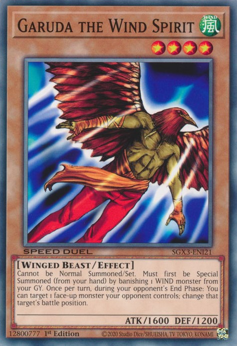 Garuda the Wind Spirit [SGX3-ENI21] Common | Chromatic Games
