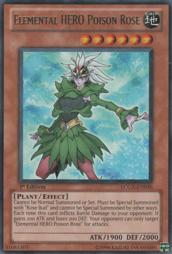 Elemental HERO Poison Rose [LCGX-EN036] Rare | Chromatic Games
