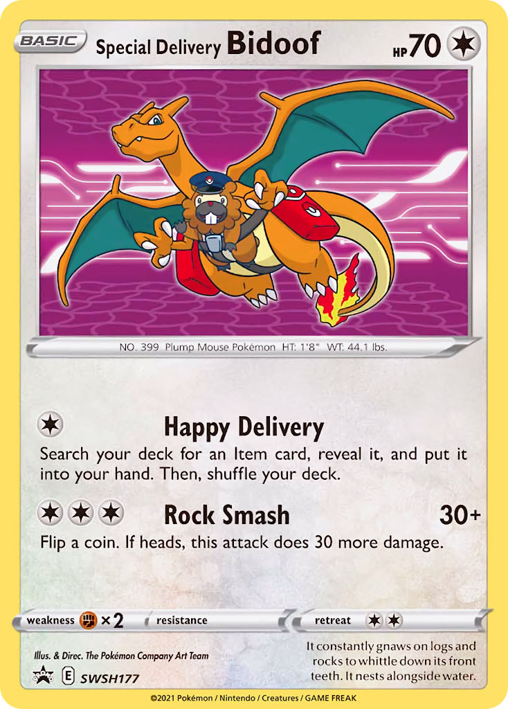 Special Delivery Bidoof (SWSH177) [Sword & Shield: Black Star Promos] | Chromatic Games