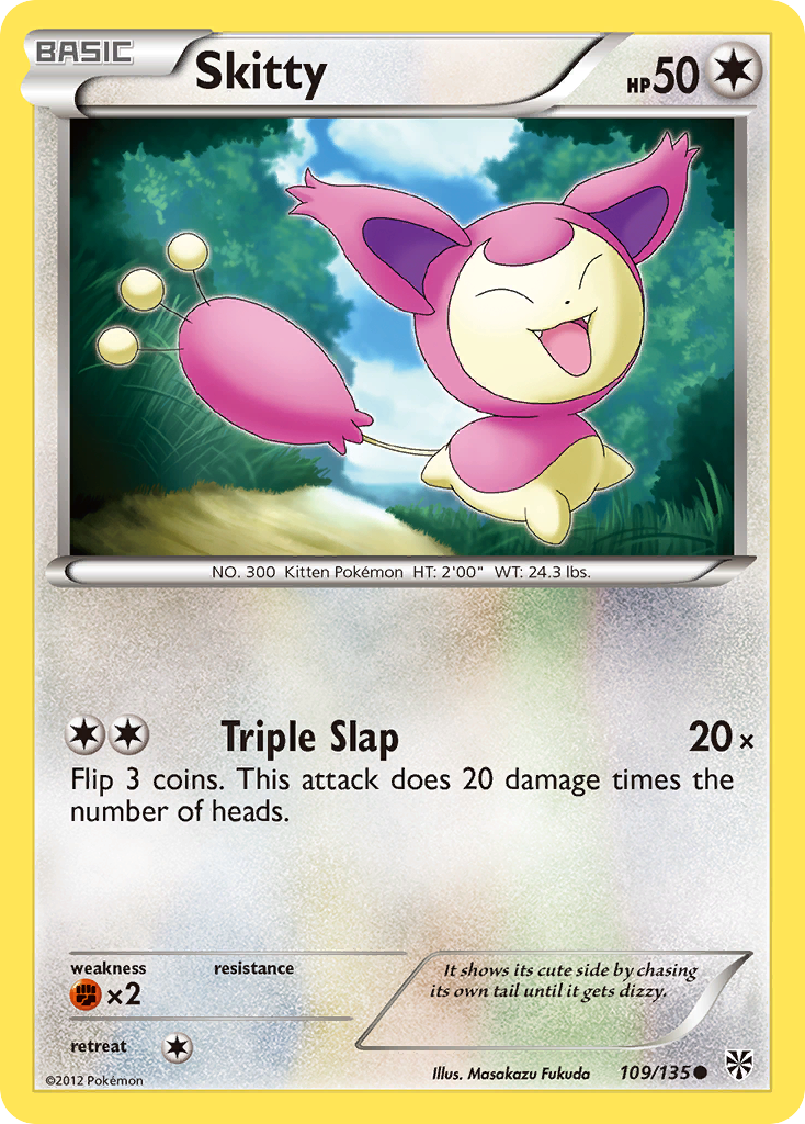 Skitty (109/135) [Black & White: Plasma Storm] | Chromatic Games