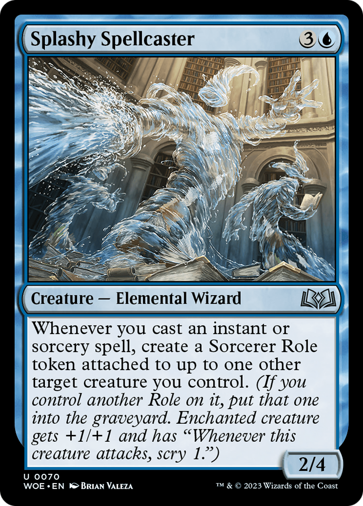 Splashy Spellcaster [Wilds of Eldraine] | Chromatic Games