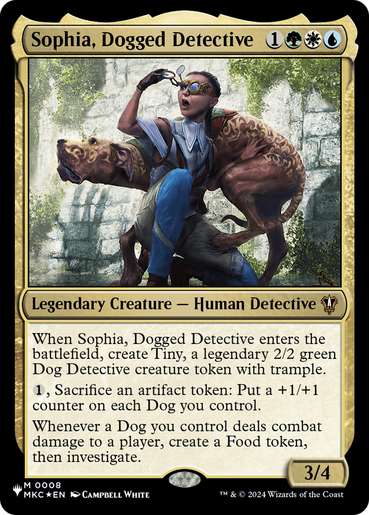 Sophia, Dogged Detective (MKC) [The List] | Chromatic Games
