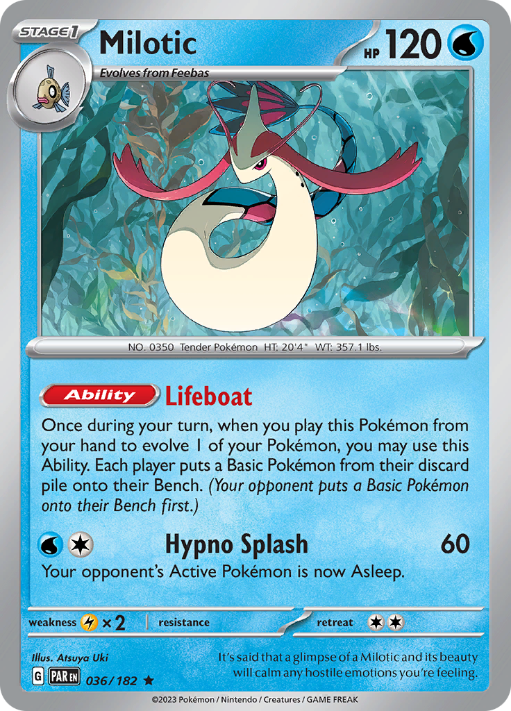 Milotic (036/182) [Scarlet & Violet: Paradox Rift] | Chromatic Games