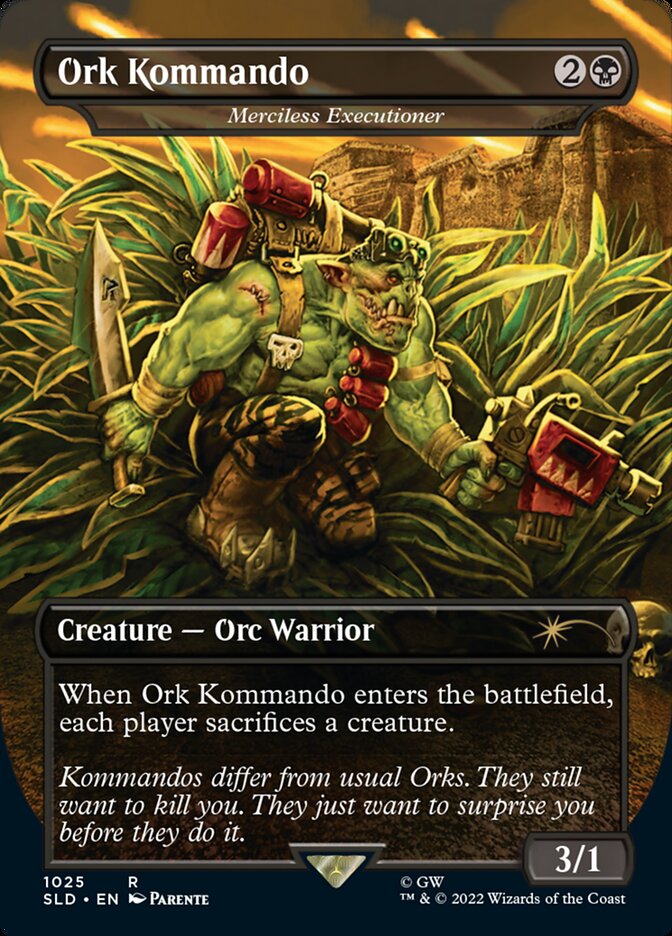 Ork Kommando - Merciless Executioner (Borderless) [Secret Lair Drop Series] | Chromatic Games