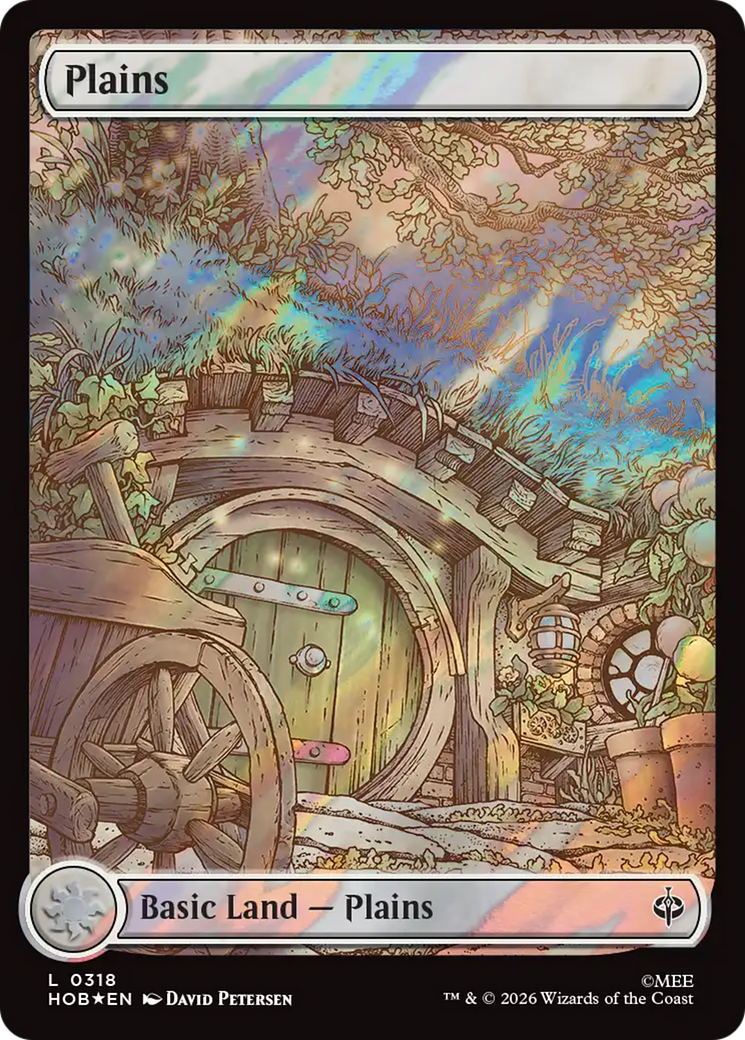 Plains (0318) (Surge Foil) [The Hobbit] | Chromatic Games