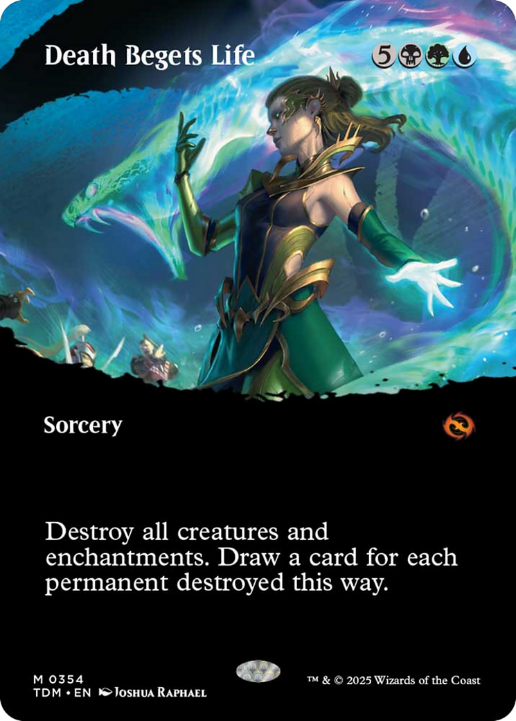 Death Begets Life (Borderless) [Tarkir: Dragonstorm] | Chromatic Games