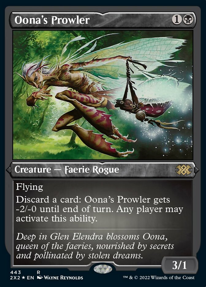 Oona's Prowler (Foil Etched) [Double Masters 2022] | Chromatic Games