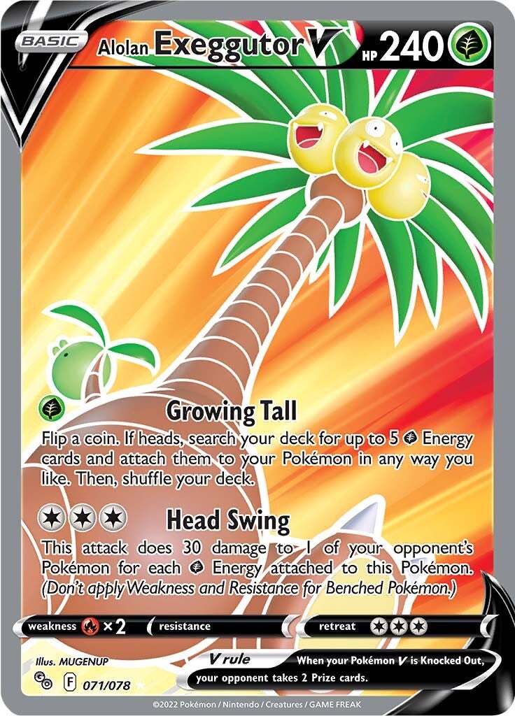 Alolan Exeggutor V (071/078) [Pokémon GO] | Chromatic Games