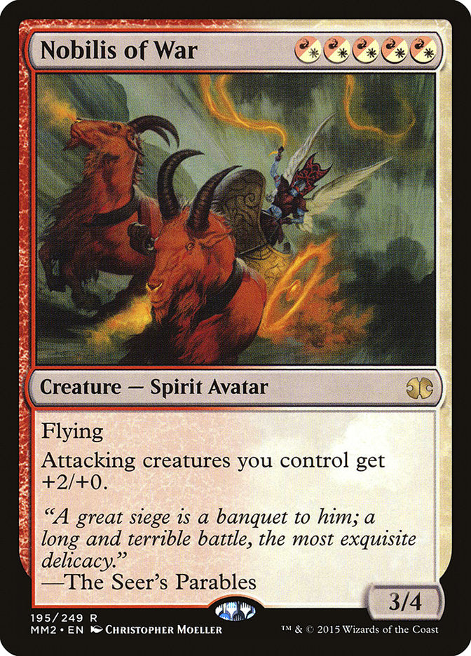 Nobilis of War 195/249 (Modern Masters 2015)  | Chromatic Games