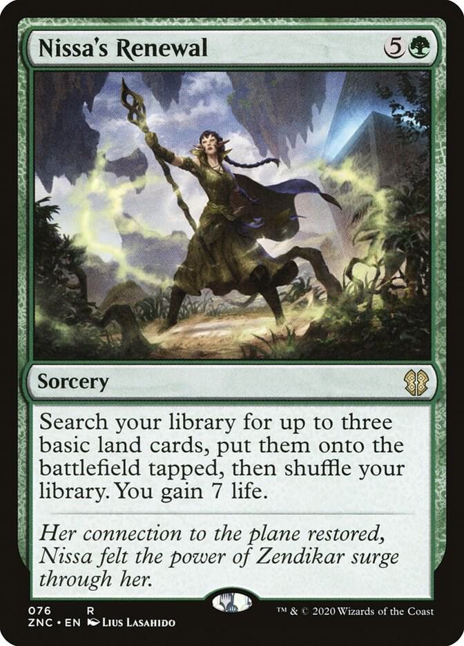 Nissa's Renewal 76/142 (Commander: Zendikar Rising)  | Chromatic Games