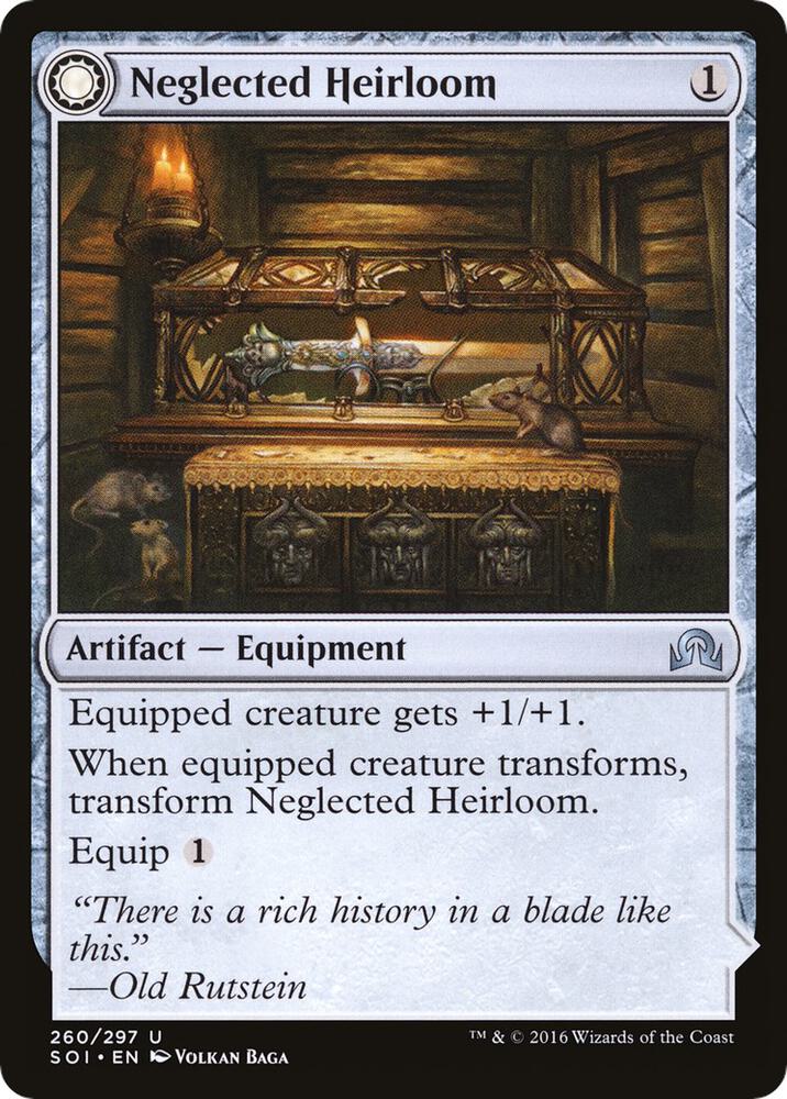 Neglected Heirloom // Ashmouth Blade 260/297 (Shadows over Innistrad)  | Chromatic Games