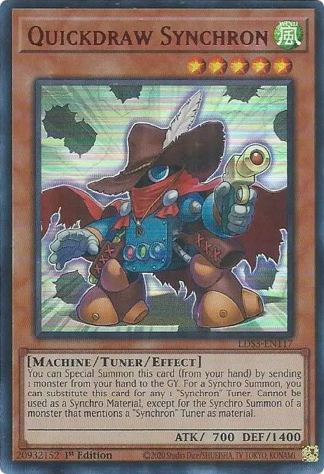 Quickdraw Synchron (Red) [LDS3-EN117] Ultra Rare | Chromatic Games