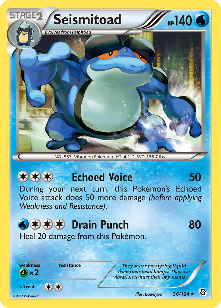 Seismitoad (36/124) [Black & White: Dragons Exalted] | Chromatic Games