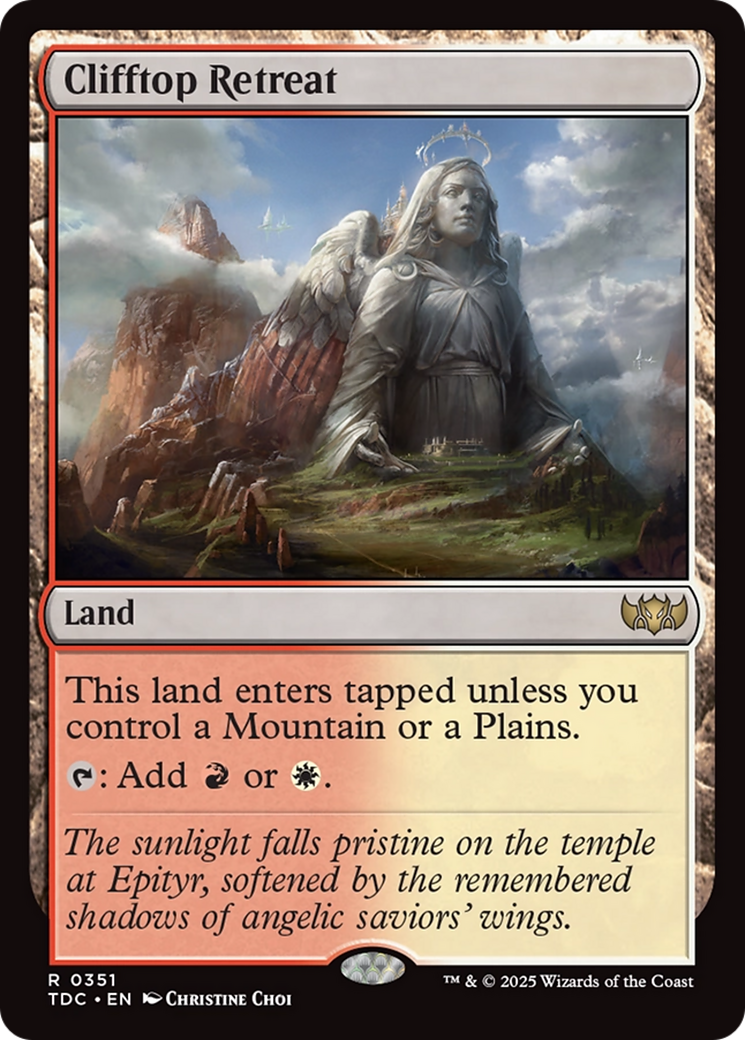 Clifftop Retreat [Tarkir: Dragonstorm Commander] | Chromatic Games