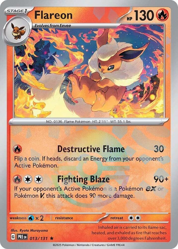 Flareon (013/131) (Poke Ball Pattern) [Scarlet & Violet: Prismatic Evolutions] | Chromatic Games