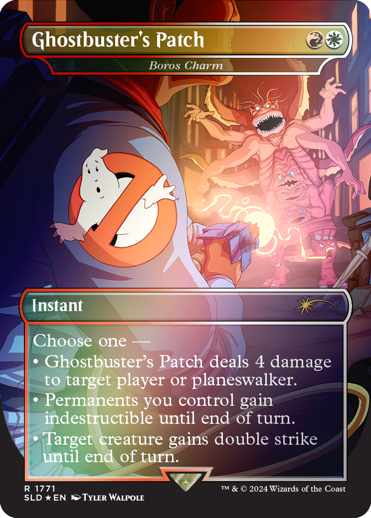 Ghostbuster's Patch - Boros Charm (Rainbow Foil) [Secret Lair Drop Series] | Chromatic Games