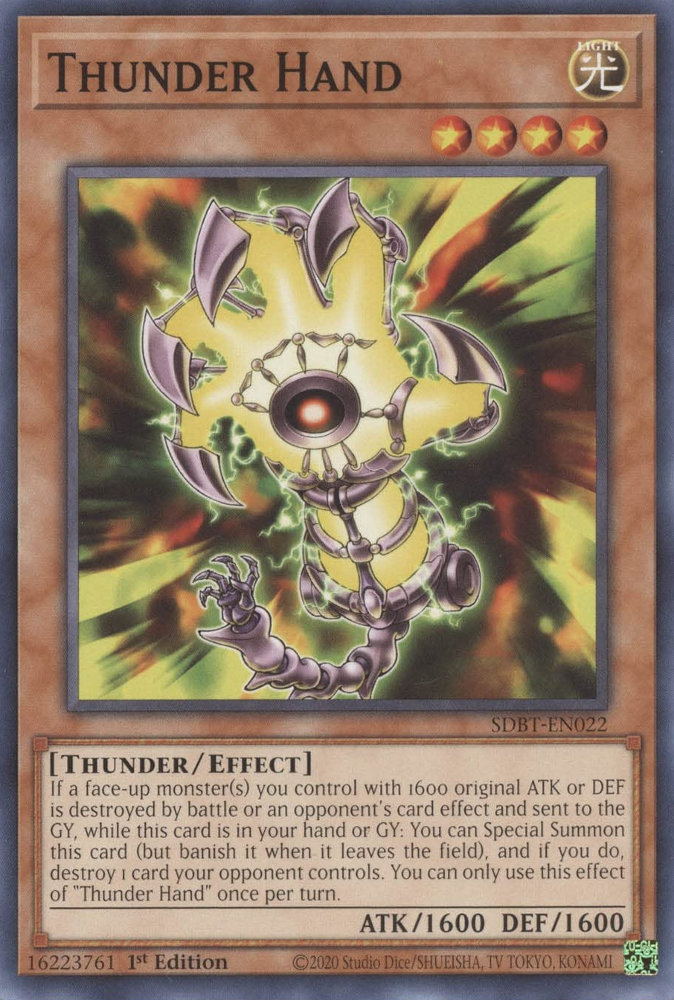 Thunder Hand [SDBT-EN022] Common | Chromatic Games