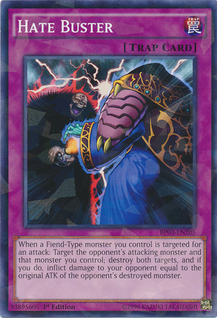 Hate Buster [BP03-EN205] Shatterfoil Rare | Chromatic Games
