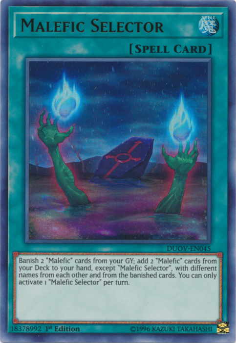 Malefic Selector [DUOV-EN045] Ultra Rare | Chromatic Games
