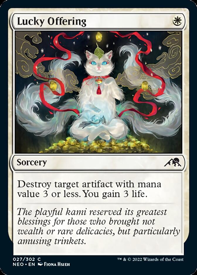 Lucky Offering [Kamigawa: Neon Dynasty] | Chromatic Games
