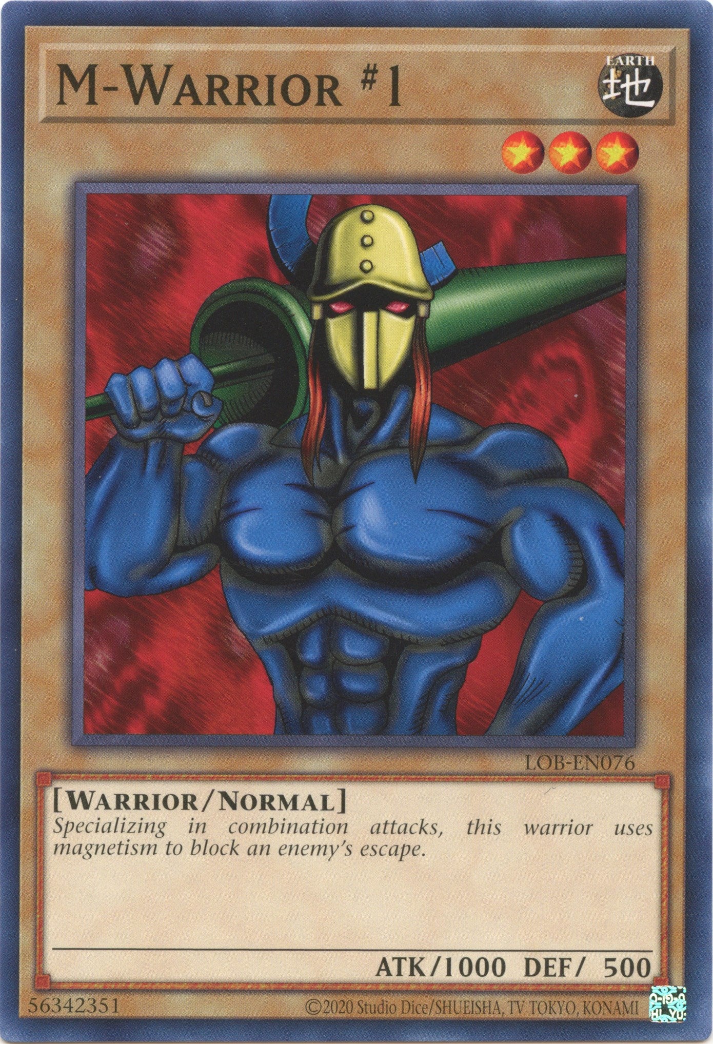 M-Warrior #1 (25th Anniversary) [LOB-EN076] Common | Chromatic Games