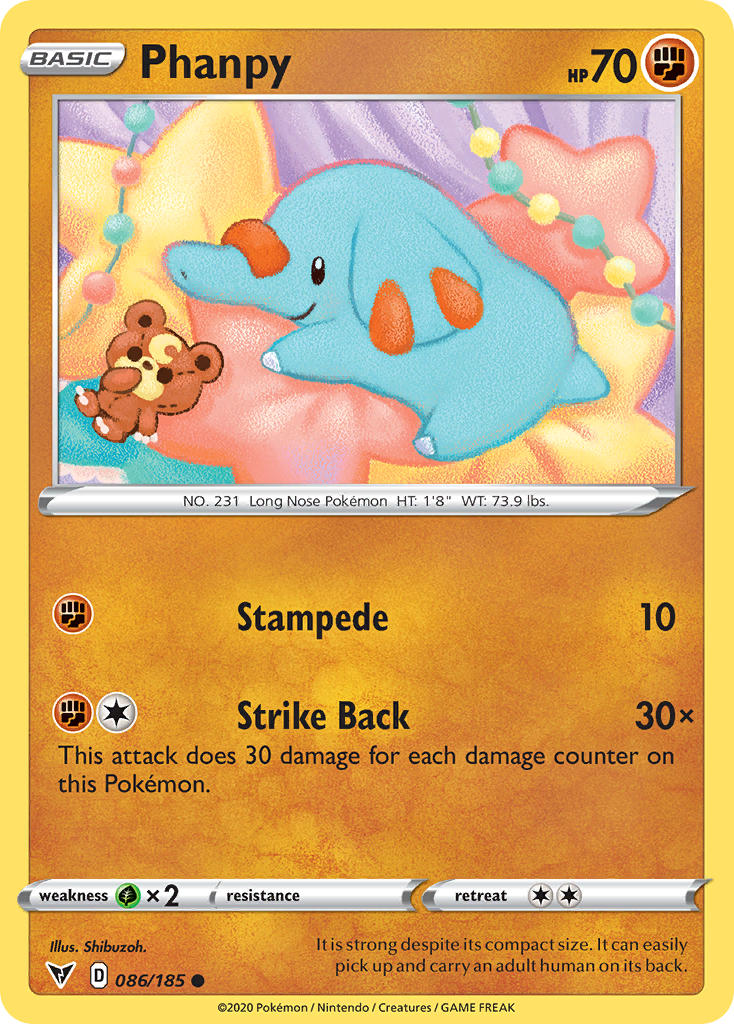 Phanpy (086/185) [Sword & Shield: Vivid Voltage] | Chromatic Games