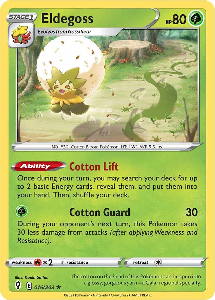 Eldegoss (016/203) (Theme Deck Exclusive) [Sword & Shield: Evolving Skies] | Chromatic Games