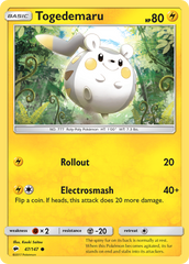Togedemaru (47/147) [Sun & Moon: Burning Shadows] | Chromatic Games