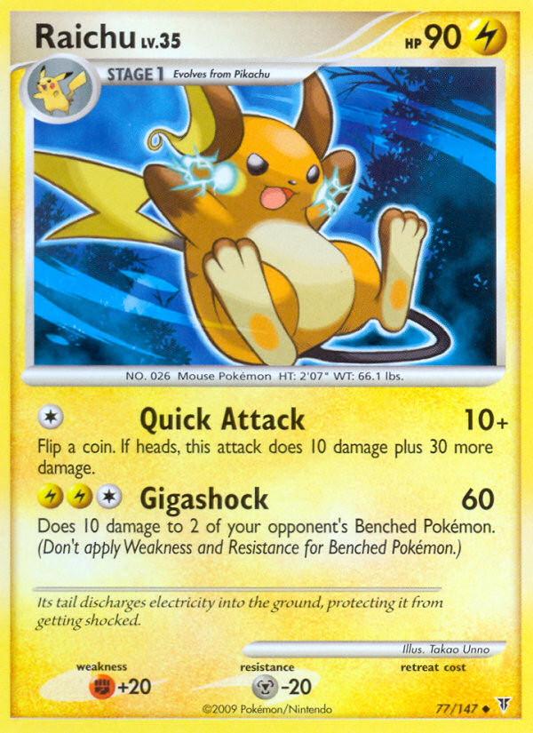 Raichu (77/147) [Platinum: Supreme Victors] | Chromatic Games