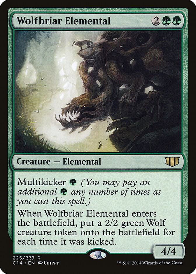 Wolfbriar Elemental 225/337 (Commander 2014)  | Chromatic Games
