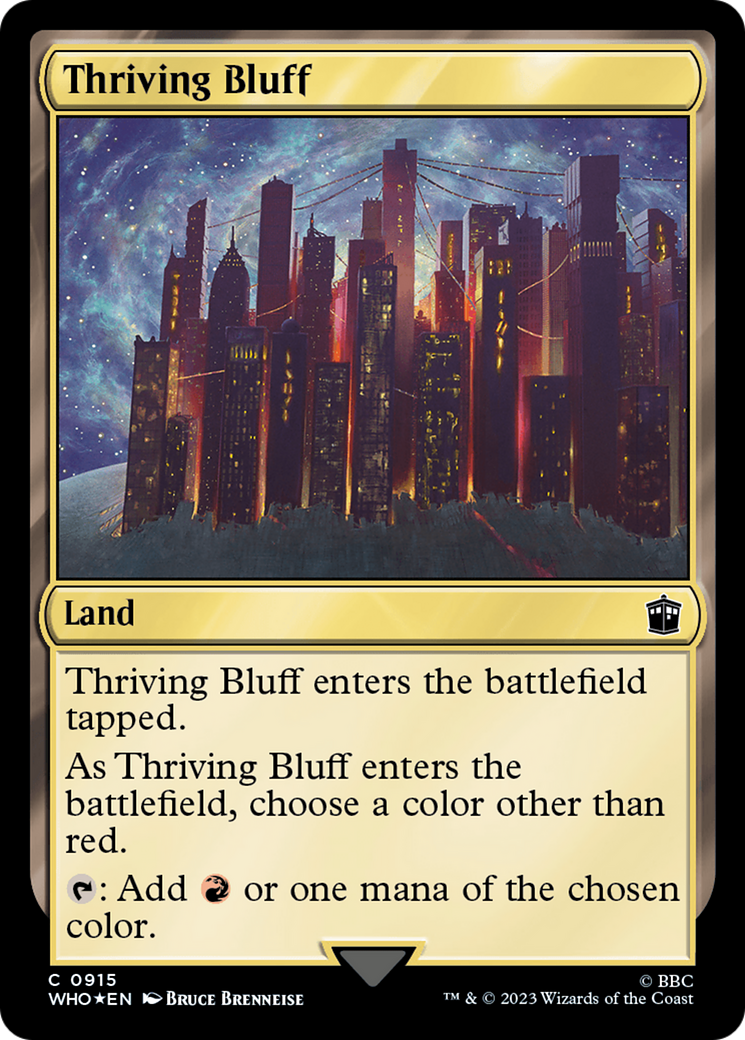 Thriving Bluff (Surge Foil) [Doctor Who] | Chromatic Games
