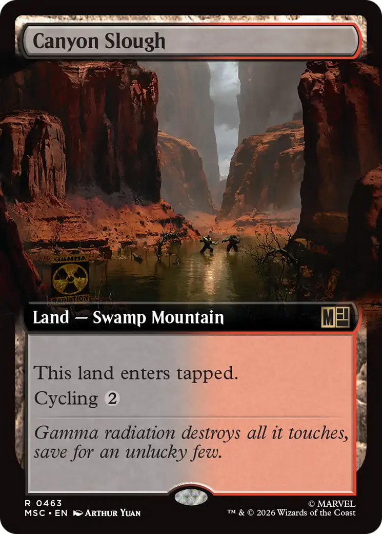 Canyon Slough (Extended Art) [Marvel Super Heroes Commander] | Chromatic Games