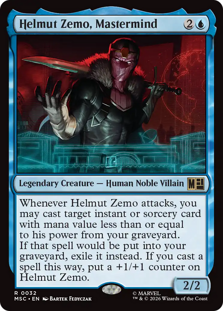 Helmut Zemo, Mastermind (Surge Foil) [Marvel Super Heroes Commander] | Chromatic Games